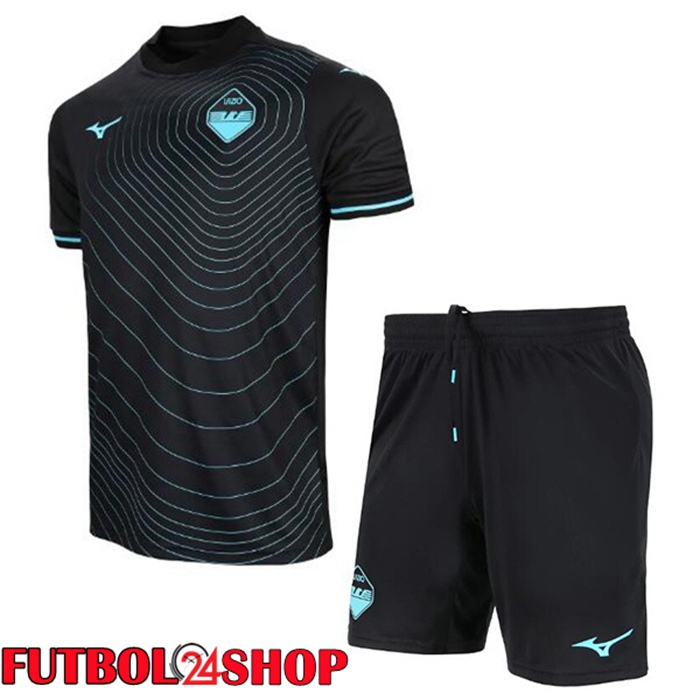 Camisetas De Futbol SS Lazio Ninos Segunda Negro 2024/2025