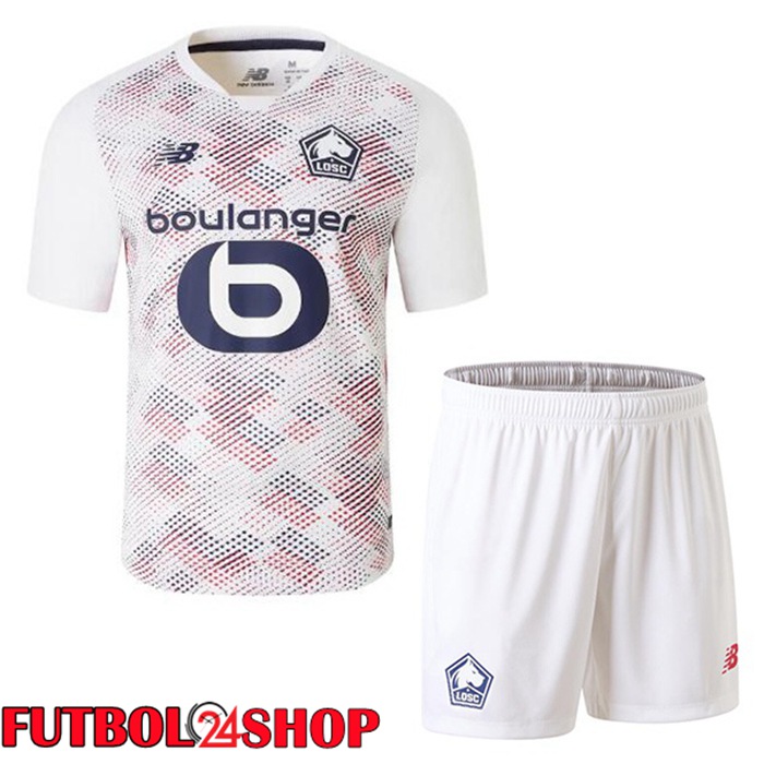 Camisetas De Futbol Lille OSC Ninos Segunda Blanco 2024/2025