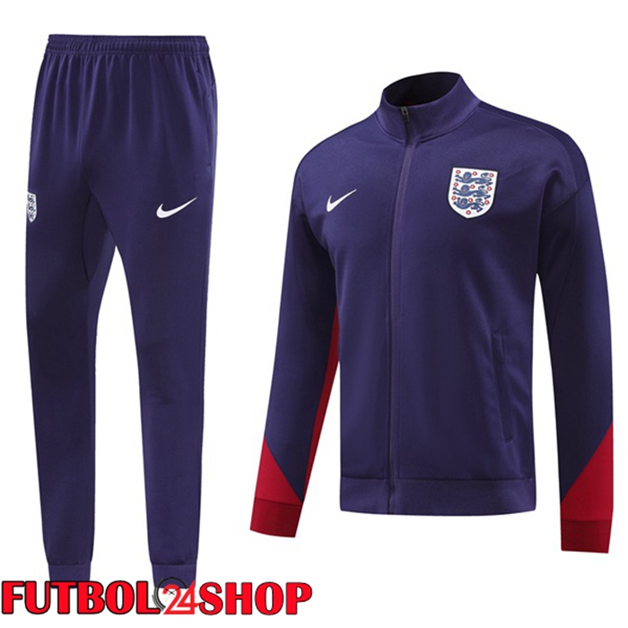 Chandal Equipos De Futbol - Chaqueta Inglaterra Púrpura 2024/2025