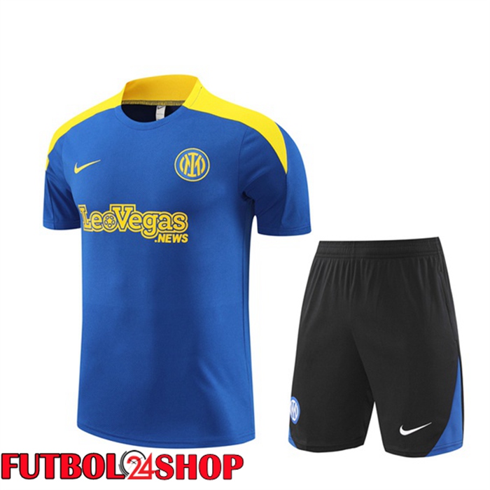 Camiseta Entrenamiento Inter Milan + Cortos Azul 2024/2025