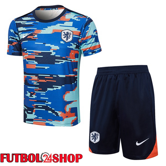 Camiseta Entrenamiento Países Bajos + Cortos Azul 2024/2025