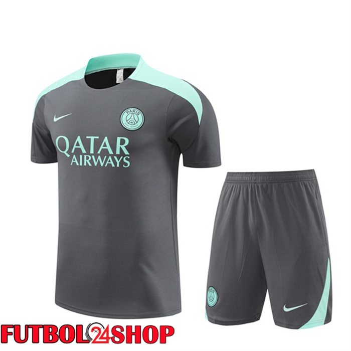 Camiseta Entrenamiento Paris PSG + Cortos Gris 2024/2025