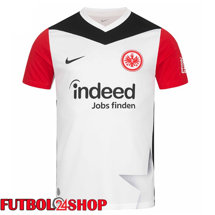Camisetas De Futbol Eintracht Frankfurt Primera Blanco Rojo 2024/2025