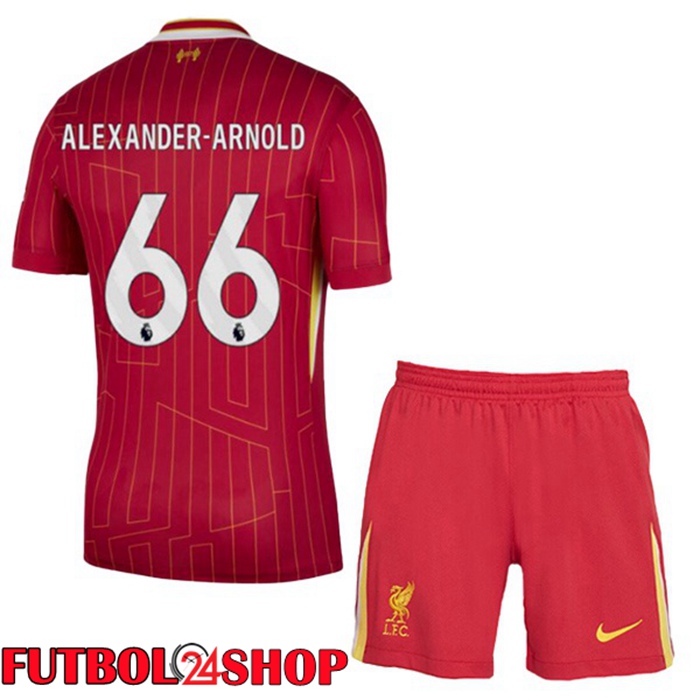 Camisetas De Futbol FC Liverpool (ALEXANDER-ARNOLD 66) Ninos Primera Rojo 2024/2025