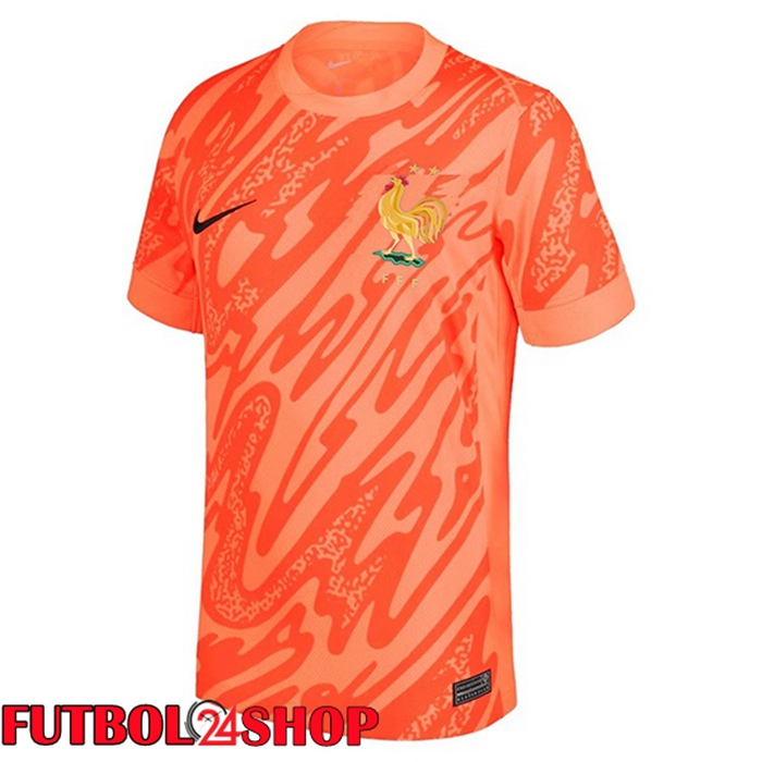 Camiseta Nacional Francia Portero Rojo UEFA Euro 2024