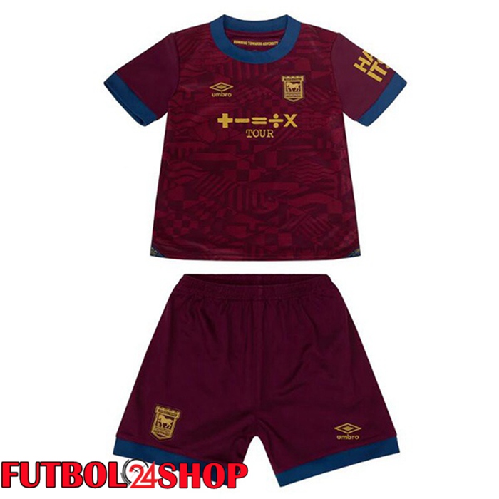 Camisetas De Futbol Ipswich Town Ninos Segunda Marrón 2024/2025