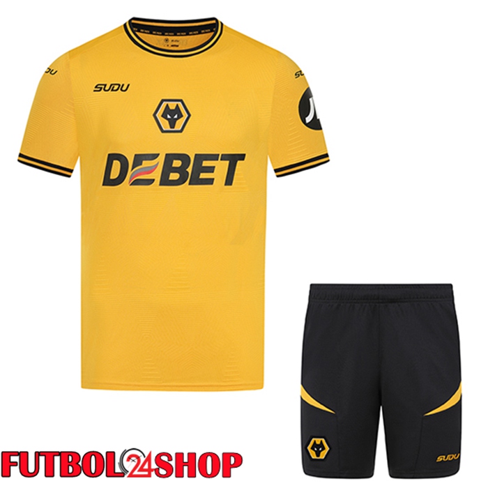 Camisetas De Futbol Wolves Ninos Primera 2024/2025