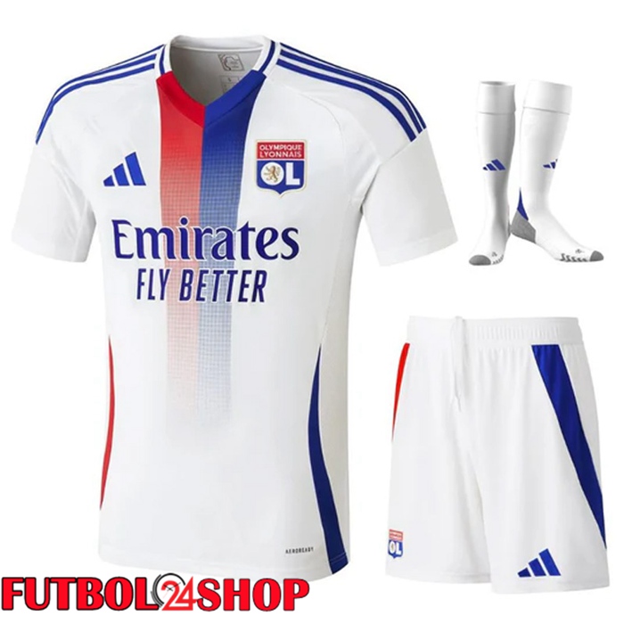 Camisetas De Futbol lyon OL Segunda (Cortos + Calcetines) 2024/2025