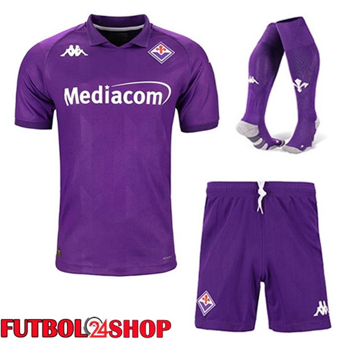 Camisetas De Futbol ACF Fiorentina Segunda (Cortos + Calcetines) 2024/2025