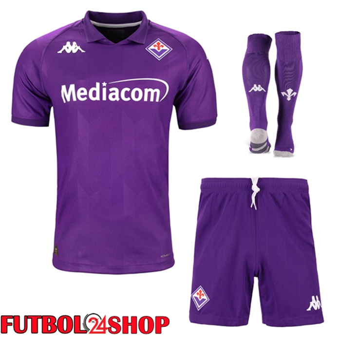 Camiseta ACF Fiorentina Primera (Cortos + Calcetines) 2024/2025