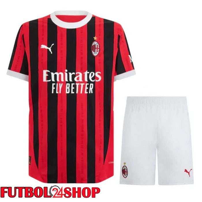 Camisetas De Futbol AC Milan Primera + Cortos 2024/2025