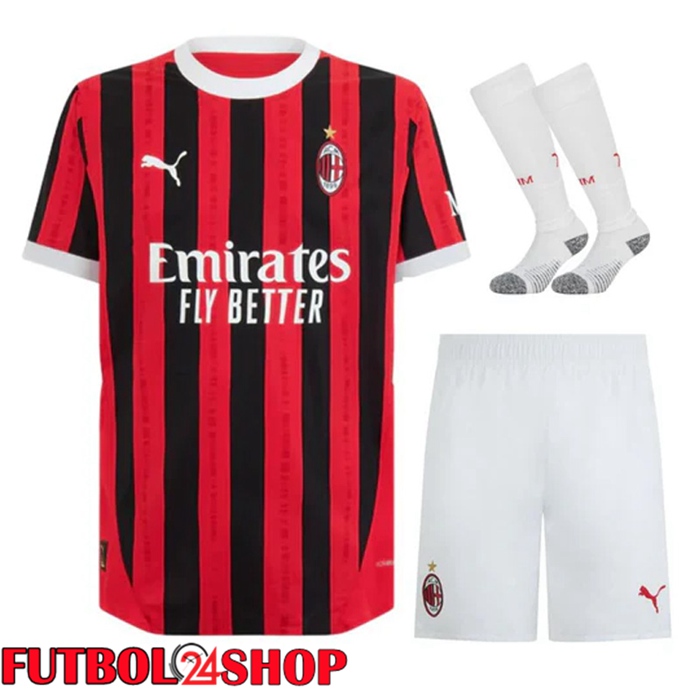 Camisetas De Futbol AC Milan Segunda (Cortos + Calcetines) 2024/2025