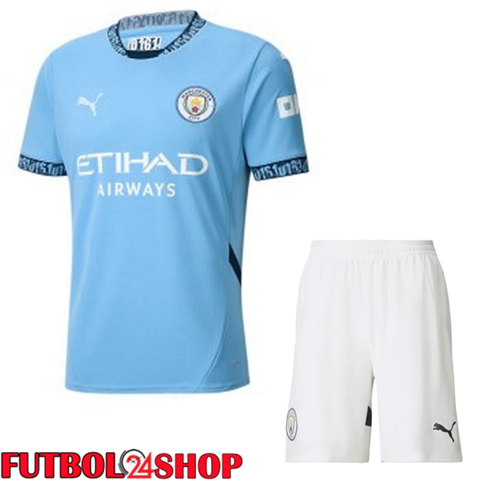 Camisetas De Futbol Manchester City Primera + Cortos 2024/2025