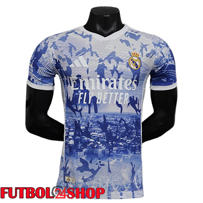 Camisetas De Futbol Real Madrid Edición Especial Azul/Blanco 2024/2025