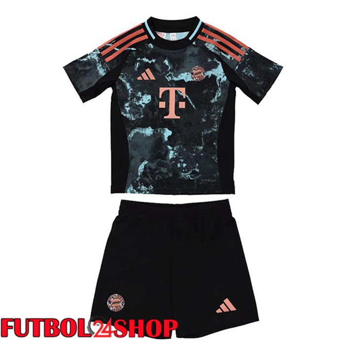 Camisetas De Futbol Bayern Munich Ninos Segunda Negro 2024/2025