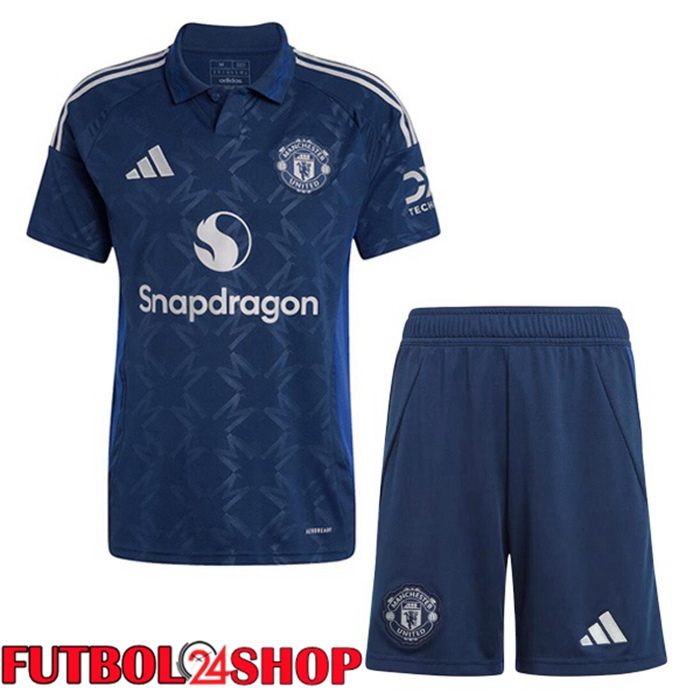 Camisetas De Futbol Manchester United Ninos Segunda Azul 2024/2025