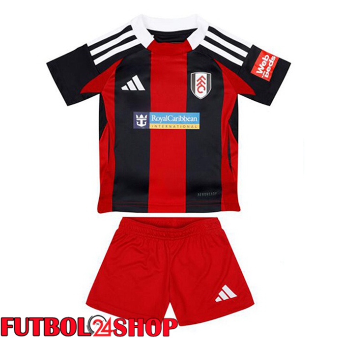 Camisetas De Futbol Fulham FC Ninos Segunda Rojo Negro 2024/2025