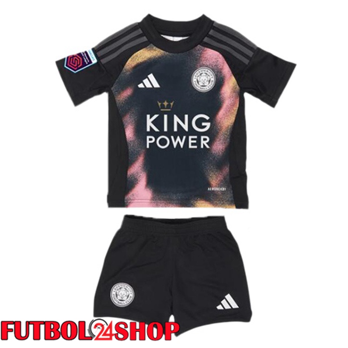 Camisetas De Futbol Leicester City Ninos Segunda Negro 2024/2025
