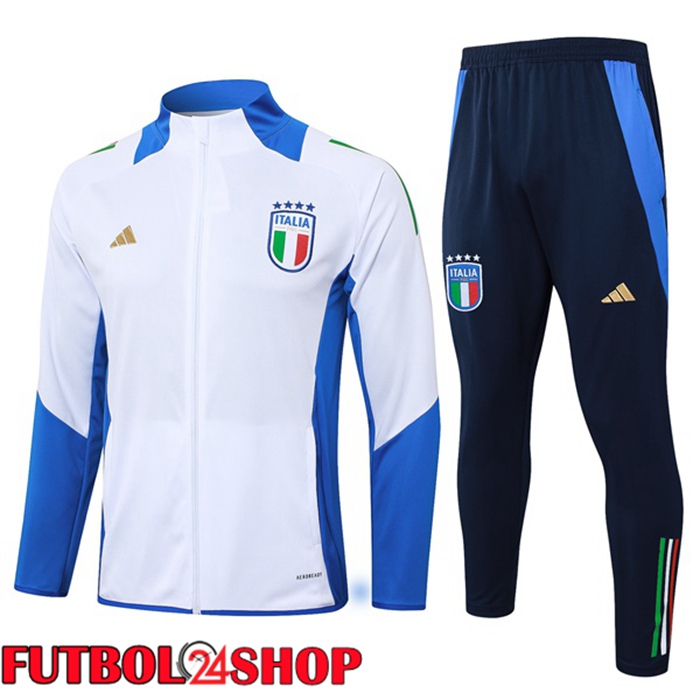 Chandal Equipos De Futbol - Chaqueta Italia Blanco 2024/2025