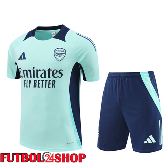 Camiseta Entrenamiento Arsenal + Cortos Verde 2024/2025