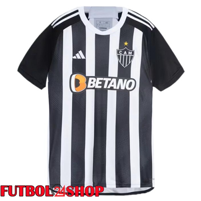 Camisetas De Futbol Atletico Mineiro Primera Negro Blanco 2024/2025