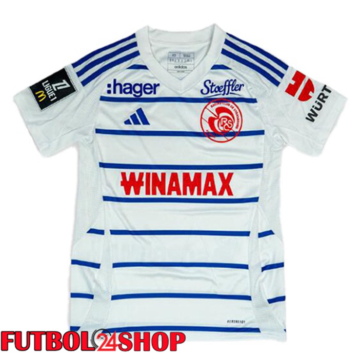 Camisetas De Futbol RC Strasbourg Alsace Segunda Blanco 2024/2025