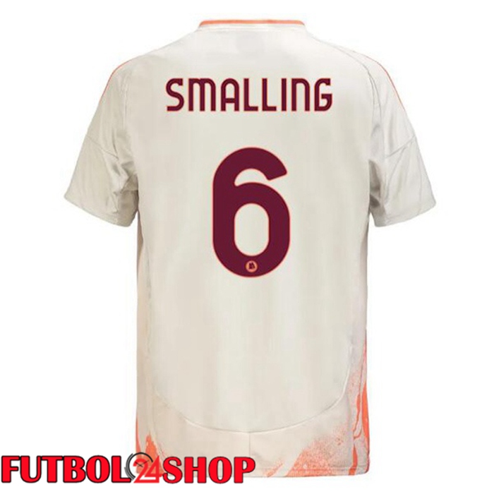 Camisetas Futbol AS Roma (SMALLING 6) Segunda Blanco 2024/2025
