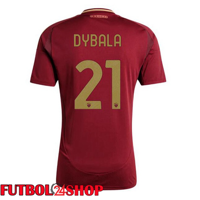 Camisetas Futbol AS Roma (DYBALA 21) Primera Rojo 2024/2025