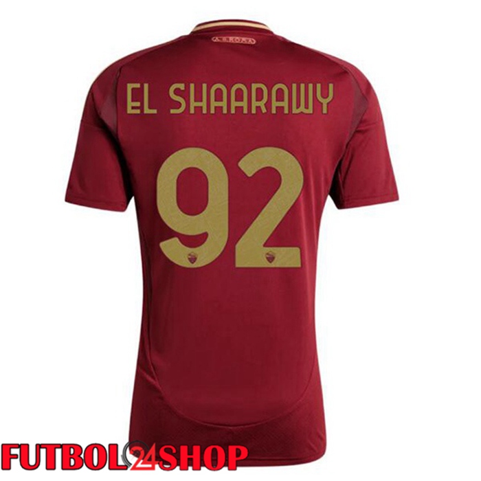 Camisetas Futbol AS Roma (EL SHAARAWY 92) Primera Rojo 2024/2025