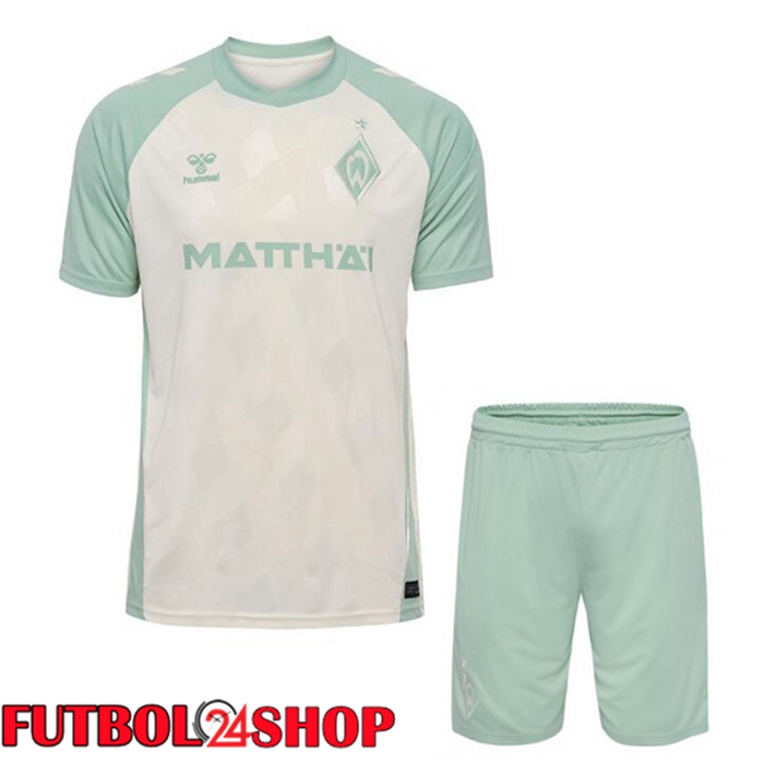 Camisetas De Futbol SV Werder Bremen Ninos Segunda Blanco 2024/2025