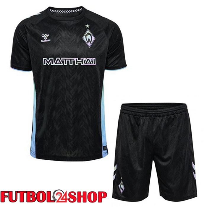 Camisetas De Futbol SV Werder Bremen Ninos Tercera Negro 2024/2025