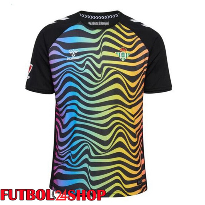 Camisetas De Futbol Real Betis Portero Negro Amarillo 2024/2025
