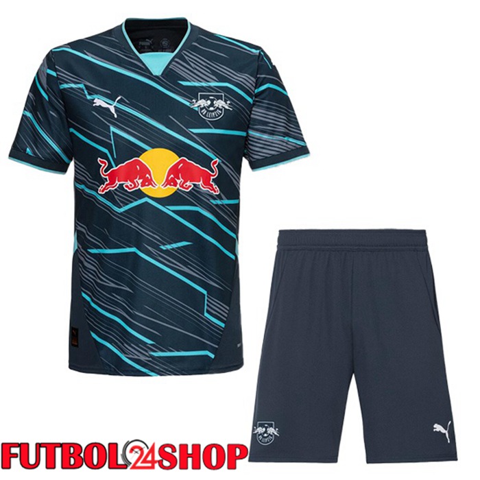 Camisetas De Futbol RB Leipzig Ninos Tercera Azul 2024/2025