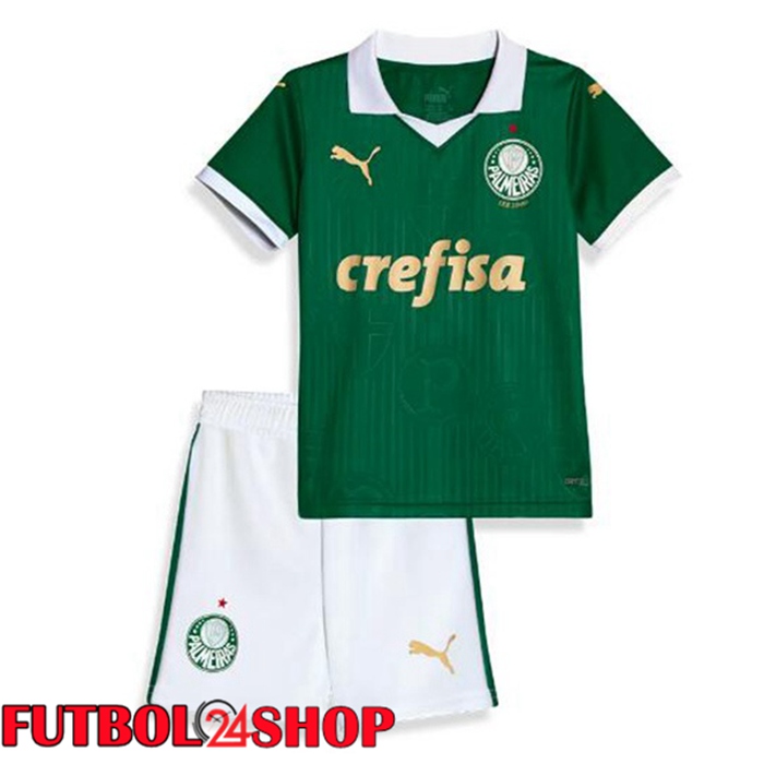 Camisetas De Futbol Palmeiras Ninos Primera Verde 2024/2025