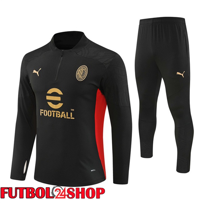 Chandal Equipos De Futbol AC Milan Negro 2024/2025