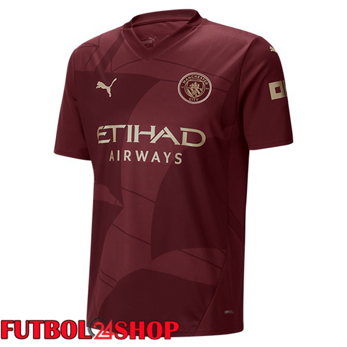 Camisetas De Futbol Manchester City Tercera Marrón 2024/2025