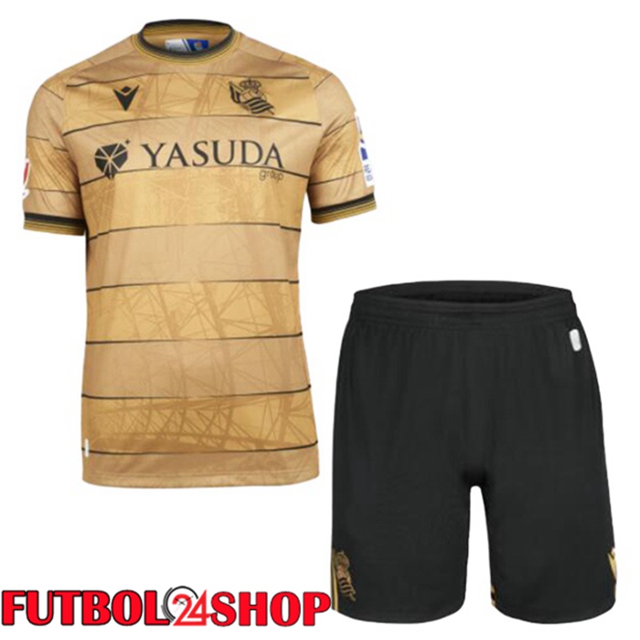 Camisetas De Futbol Real Sociedad Ninos Segunda Amarillo 2024/2025