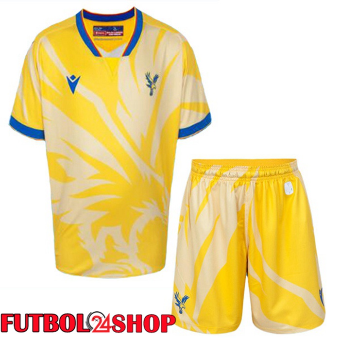 Camisetas De Futbol Crystal Palace Ninos Segunda Amarillo 2024/2025