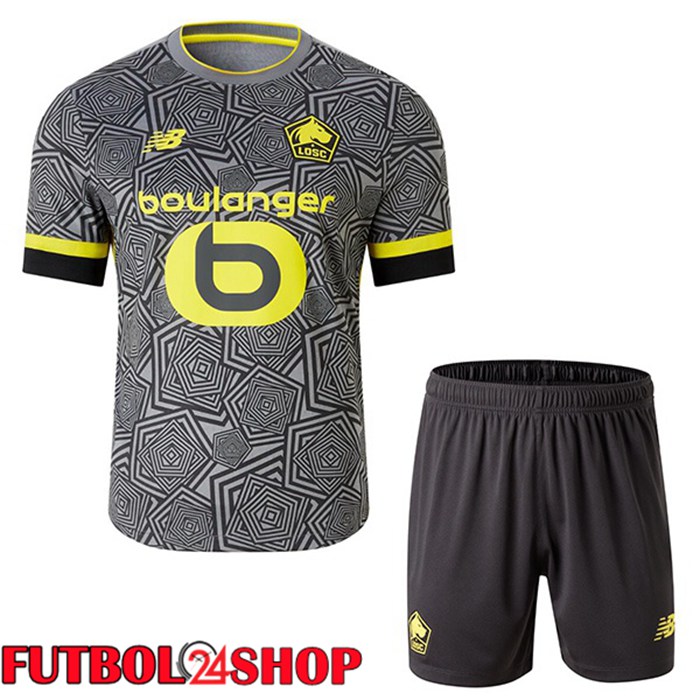 Camisetas De Futbol Lille OSC Ninos Tercera Gris 2024/2025