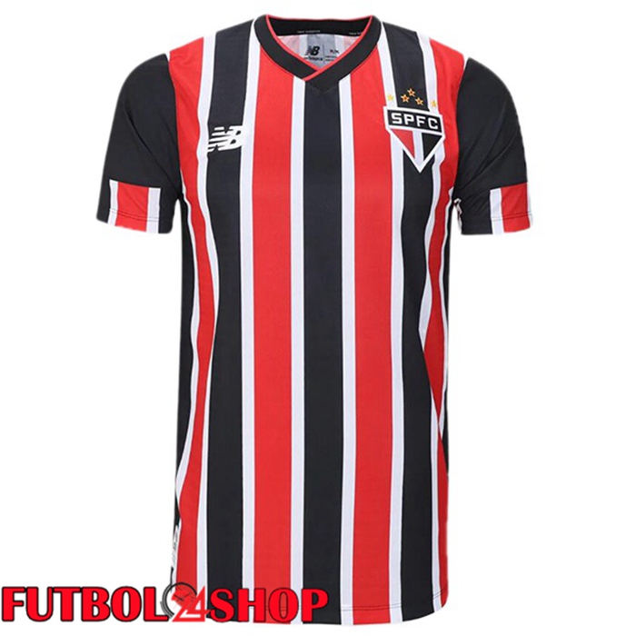 Camisetas De Futbol Sao Paulo FC Segunda Negro Rojo 2024/2025