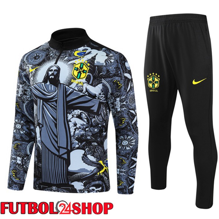 Chandal Equipos De Futbol Brasil Negro 2024/2025