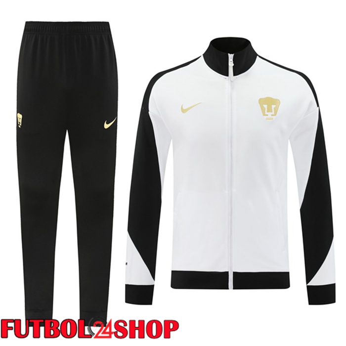 Chandal Equipos De Futbol - Chaqueta Pumas UNAM Blanco 2024/2025
