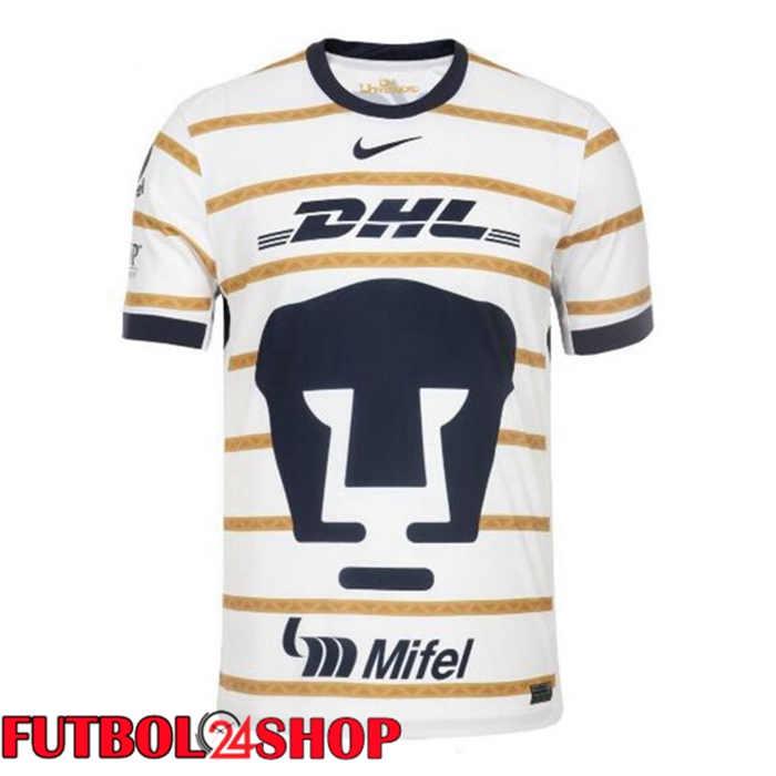 Camisetas De Futbol Pumas UNAM Primera Blanco 2024/2025