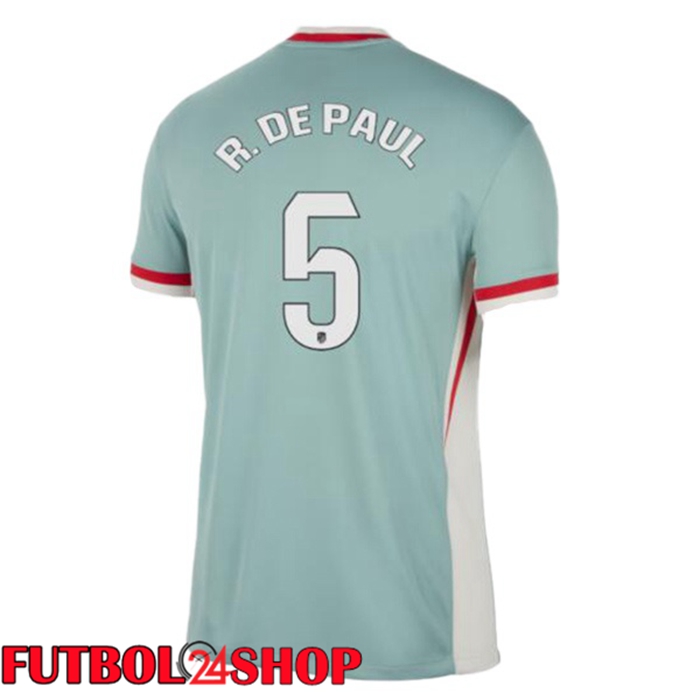 Camisetas Futbol Atletico Madrid (R. DE PAUL 5) Segunda Verde 2024/2025