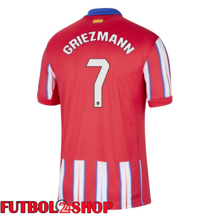 Camisetas Futbol Atletico Madrid (GRIEZMANN 7) Primera Rojo 2024/2025