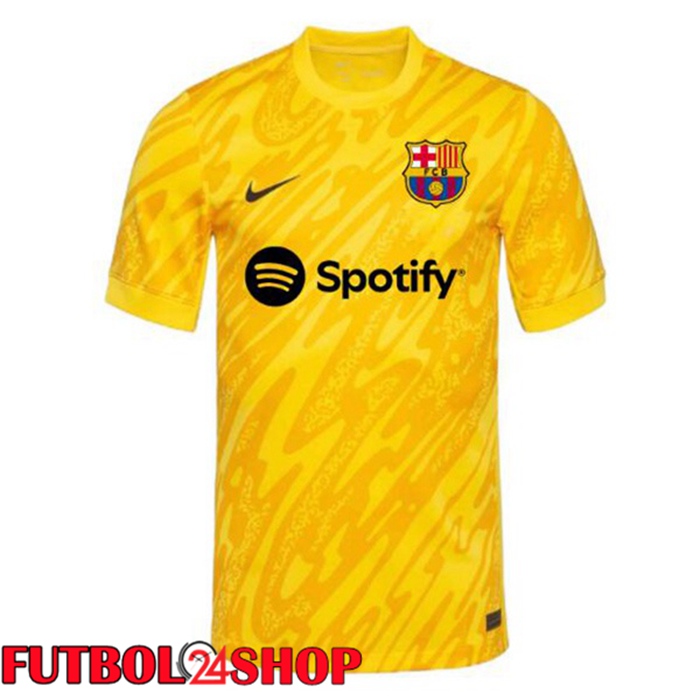 Camisetas De Futbol FC Barcelona Portero Spotify Amarillo 2024/2025