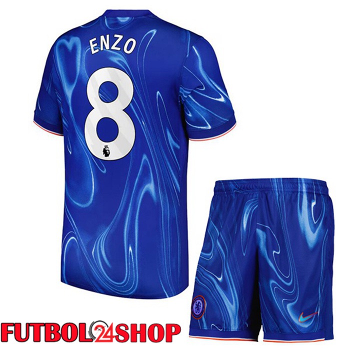 Camisetas Futbol FC Chelsea (Enzo 8) Ninos Primera Azul 2024/2025
