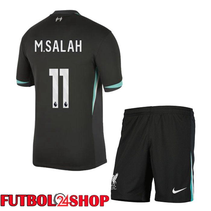 Camisetas Futbol FC Liverpool (M.SALAH 11) Ninos Segunda Negro 2024/2025