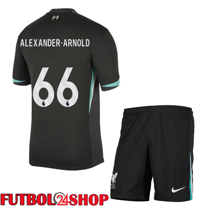 Camisetas Futbol FC Liverpool (ALEXANDER-ARNOLD 66) Ninos Segunda Negro 2024/2025