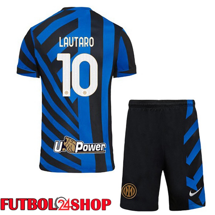 Camisetas Futbol Inter Milan (LAUTARO 10) Ninos Primera Azul 2024/2025